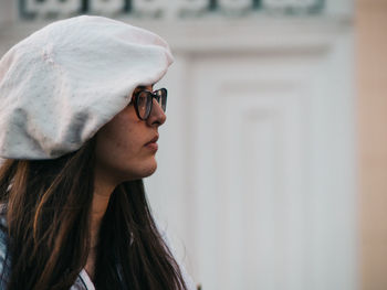 Portrait of a young beautiful woman