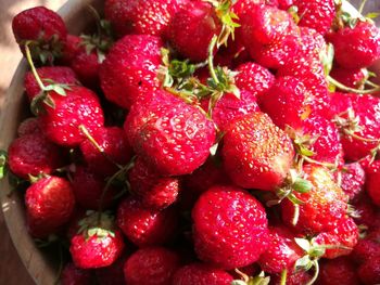 Full frame shot of strawberries