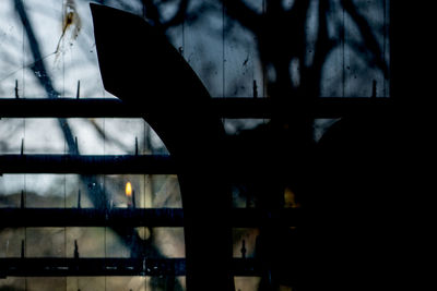 Close-up of window against the sky