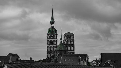 Low angle view of building against sky