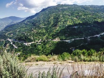 Scenic view of landscape against sky