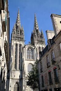 Low angle view of buildings against sky