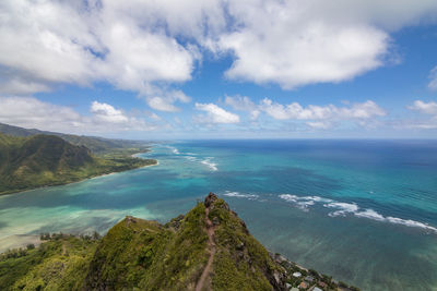 Panoramic view of sea against sky