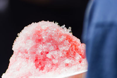 Close-up of crushed ice