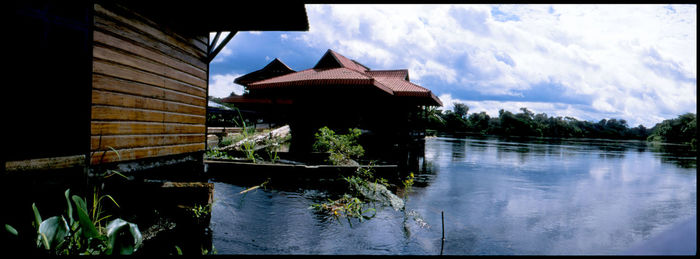 Built structure with trees in background