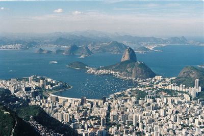 View of rio de janeiro from the vidigal favela, in 35mm