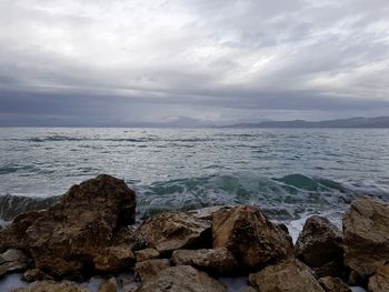 Scenic view of sea against sky