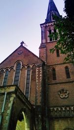 Exterior of church against clear sky