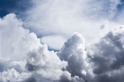 Low angle view of clouds in sky