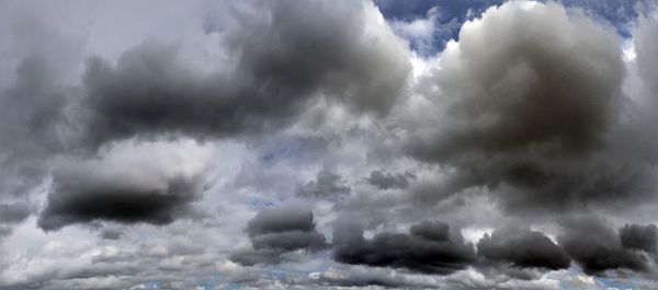 Low angle view of cloudy sky