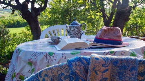 Chairs and table at home