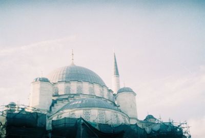 Low angle view of building against sky