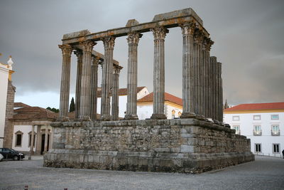 Old temple against sky