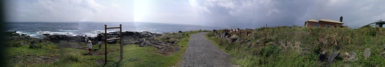 Panoramic view of sea against sky