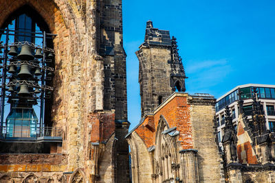 Remains of the saint nicholas church almost completely destroyed during the bombing of hamburg