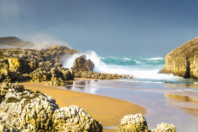 Scenic view of sea against sky