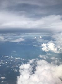 Aerial view of cloudscape against sky