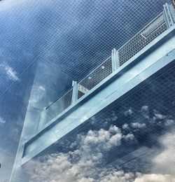 Low angle view of built structure against sky