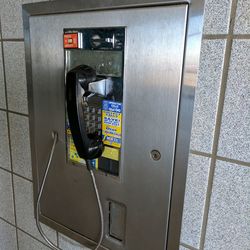 Close-up of telephone booth