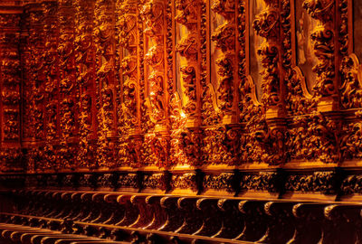 Full frame shot of illuminated building