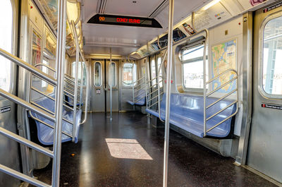 Interior of train