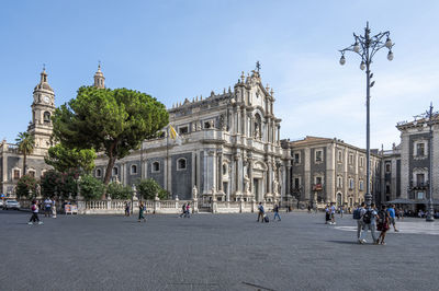 The beautiful basilica cathedral baroque of catania