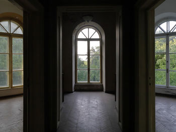 Window in corridor