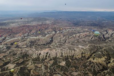 Aerial view of landscape against sky