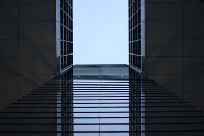 Low angle view of modern building against sky