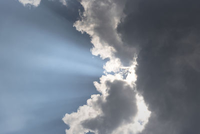 Low angle view of clouds in sky