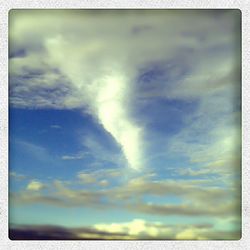 Low angle view of cloudy sky