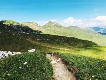 Scenic view of landscape against sky