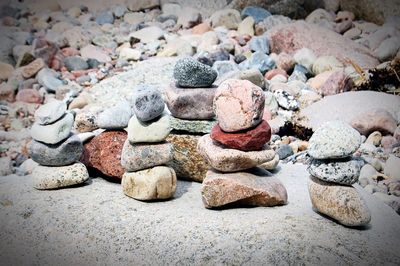 Stones on beach