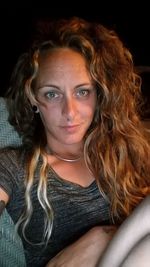 Close-up portrait of young woman