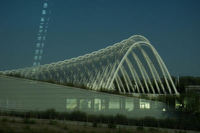 Modern building against clear sky