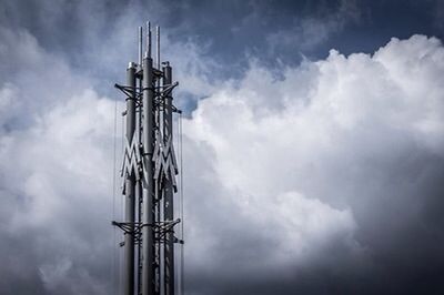 Low angle view of cloudy sky