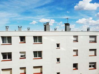 Low angle view of building against sky