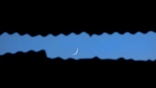 Close-up of vapor trail in sky