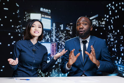 Portrait of young man looking away