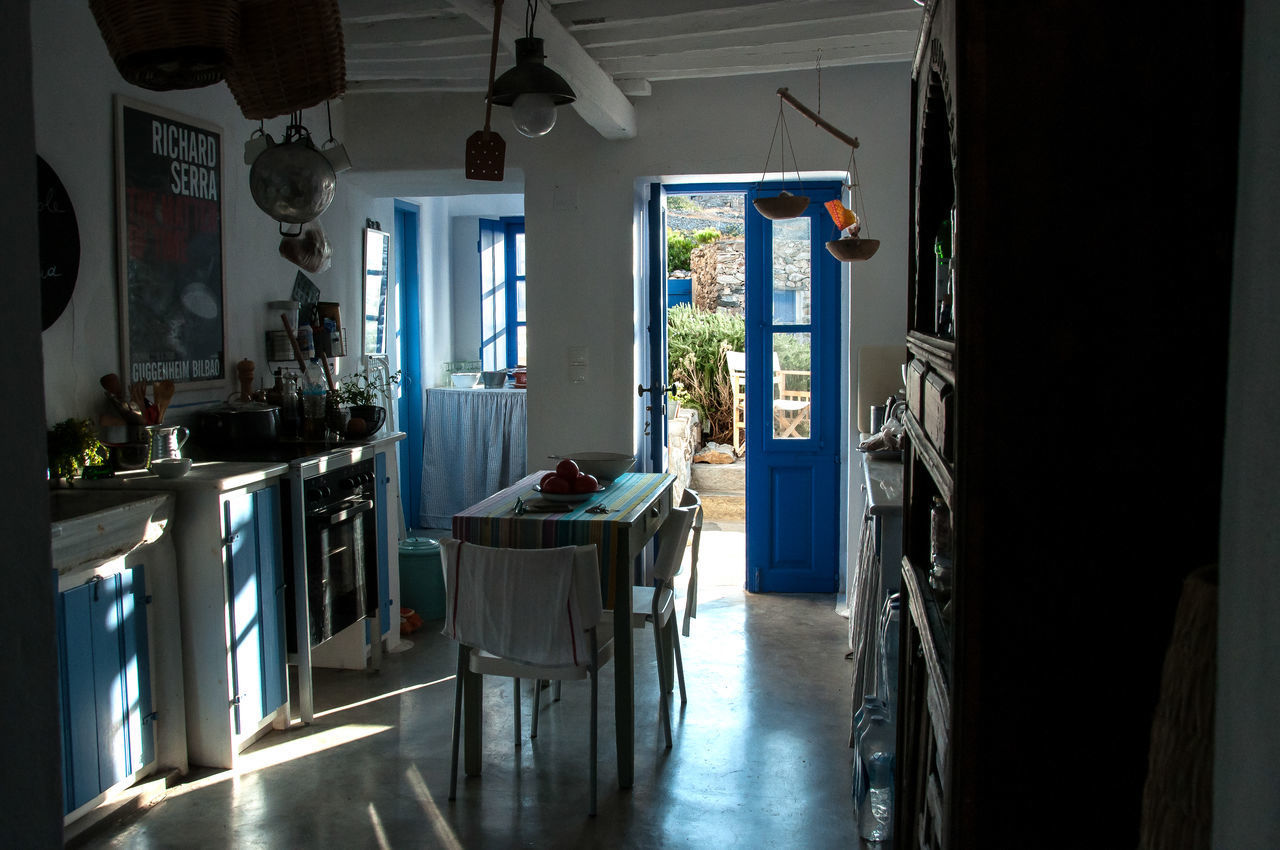 VIEW OF ROOM THROUGH WINDOW