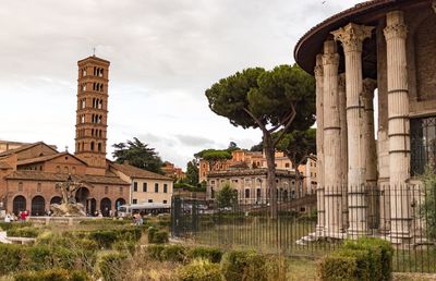 View of old building against sky