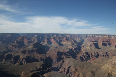 Scenic view of dramatic landscape against sky
