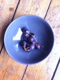 High angle view of food in bowl