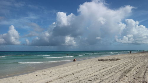 Scenic view of sea against sky