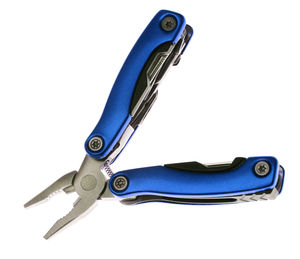 High angle view of metallic structure against white background