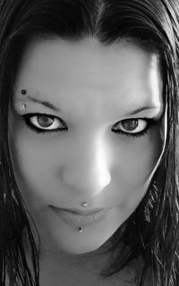 Close-up portrait of woman