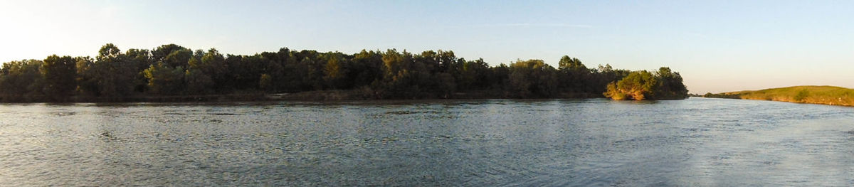 Scenic view of river against sky