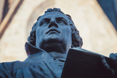 Low angle view of statue