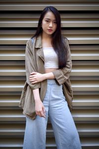Portrait of a beautiful young woman