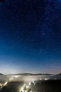 Scenic view of star field at night